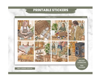 Art Planner Stickers, Creative Day Weekly Kit, Erin Condren, Hobby Theme (PNG, Cut Files)