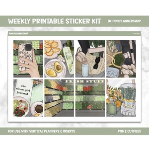 Printable Planner Stickers, Clean Girl, Erin Condren, Sticker Sheets ...