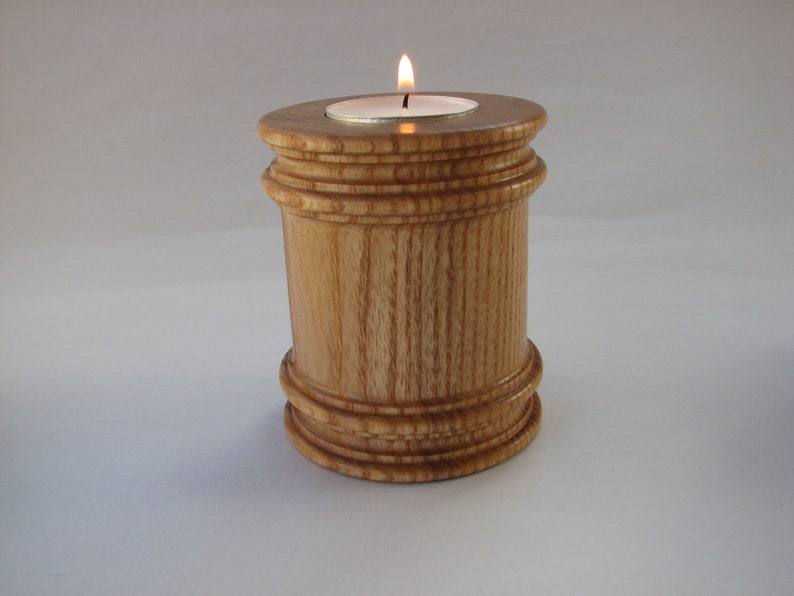 Wooden Tea Light Holder Etsy UK