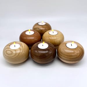 Wooden Tea Light Holder