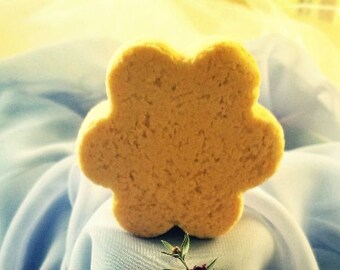 Orange Blossom Flower Shaped FIZZY Bath Bomb