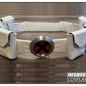 X-Belt White with Pouches