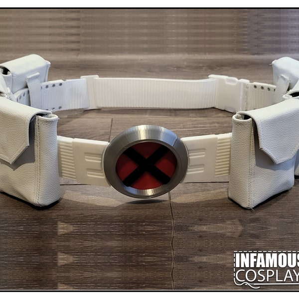 X-Belt White with Pouches