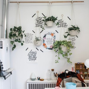 6inch Hanging Planter Basket, for a hanging plant, indoor plant, hanging plant holder, plant hanger image 9