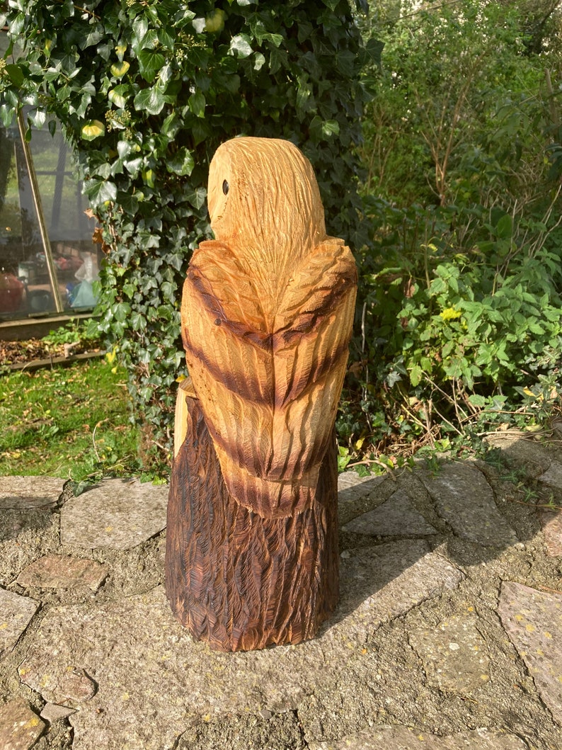 Chainsaw Carved Owl Etsy UK