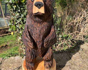 Chainsaw carved bear