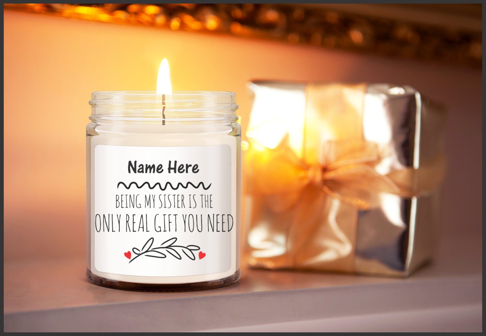 Personalized Sister Candle Funny Sister Gifts Sister Candle Etsy