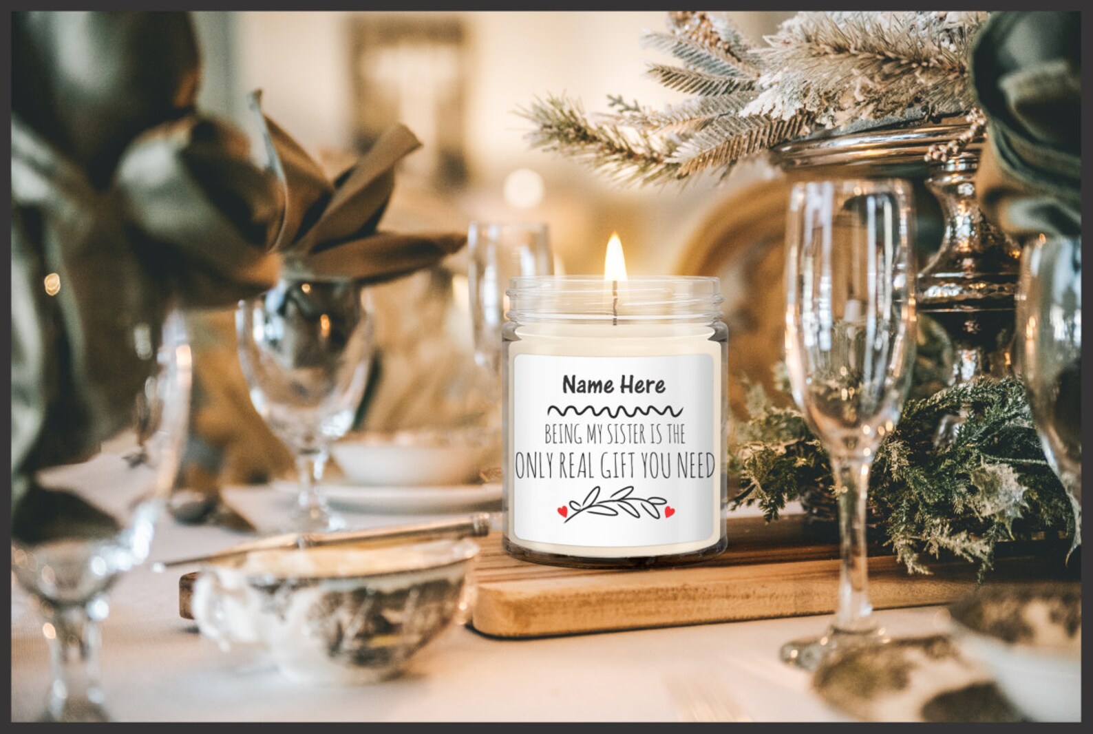 Personalized Sister Candle Funny Sister Gifts Sister Candle Etsy