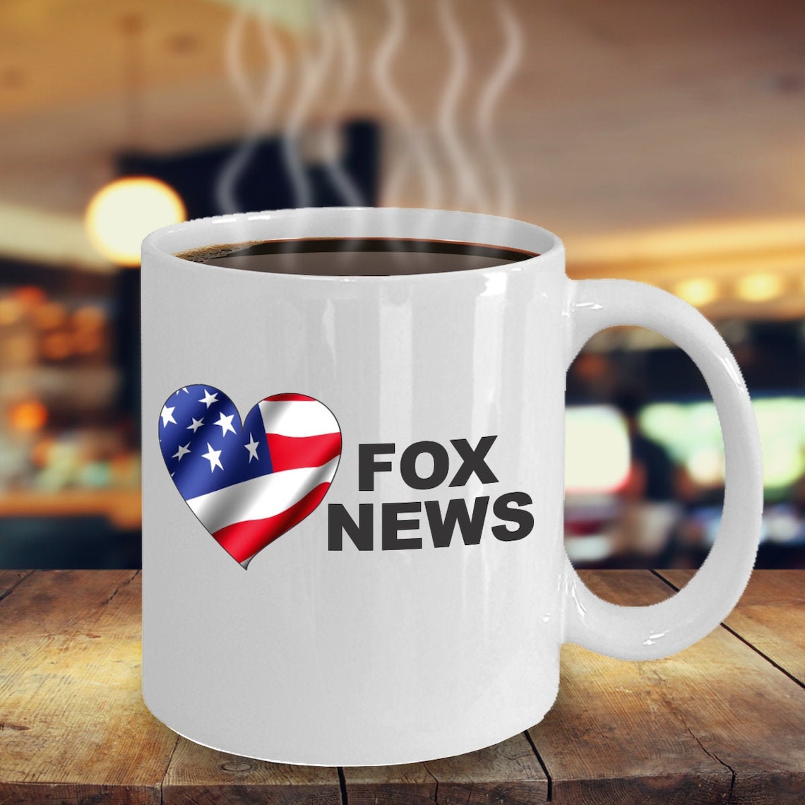 Fox News Mug Fox News Coffee Mug Fox News Mug Coffee Love Etsy