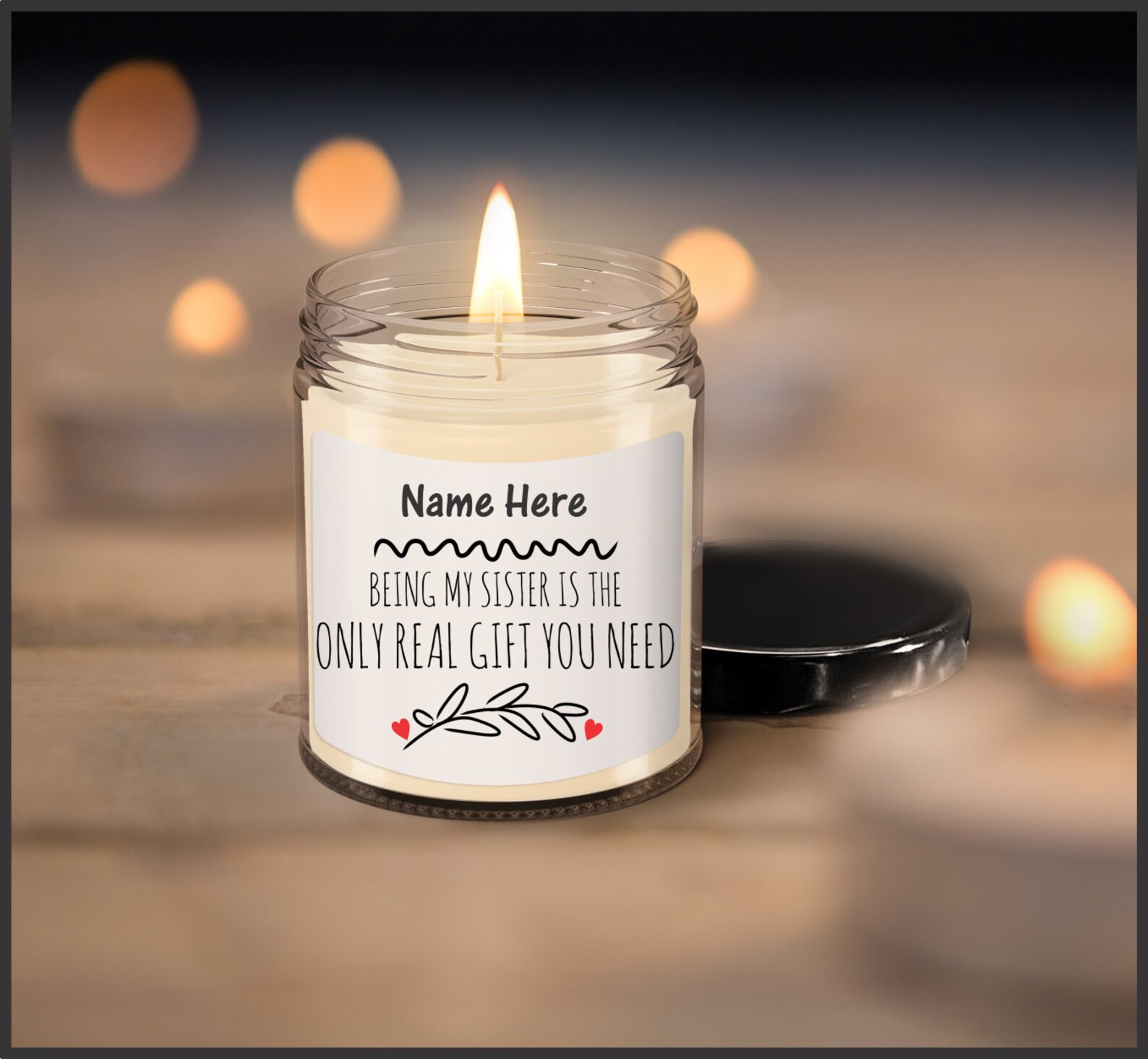 Personalized Sister Candle Funny Sister Gifts Sister Candle Etsy