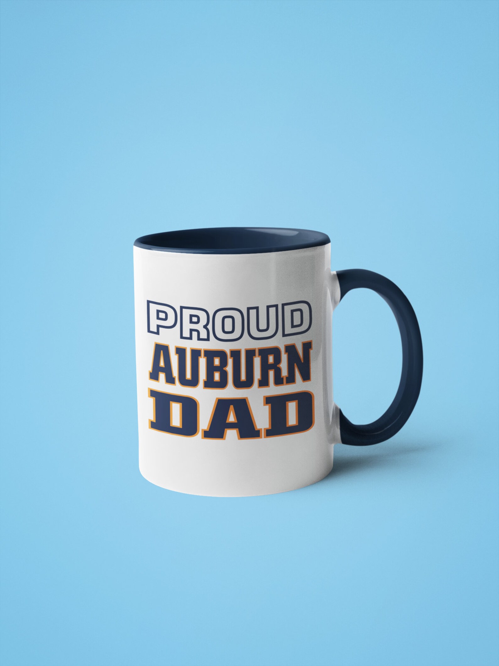 Proud Auburn Dad Coffee Mug Auburn Gift For Dad Auburn Dad Etsy