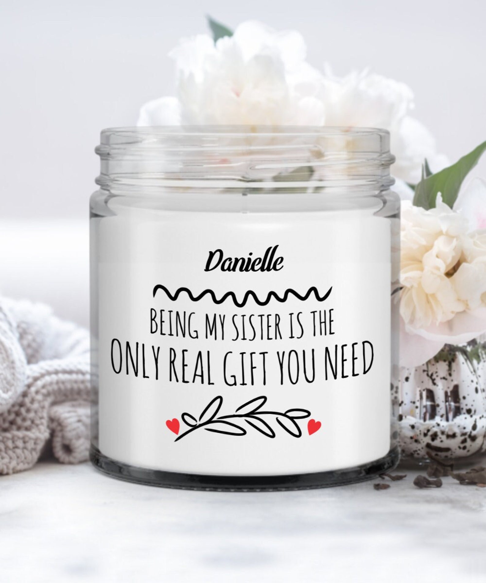 Personalized Sister Candle Funny Sister Gifts Sister Candle Etsy