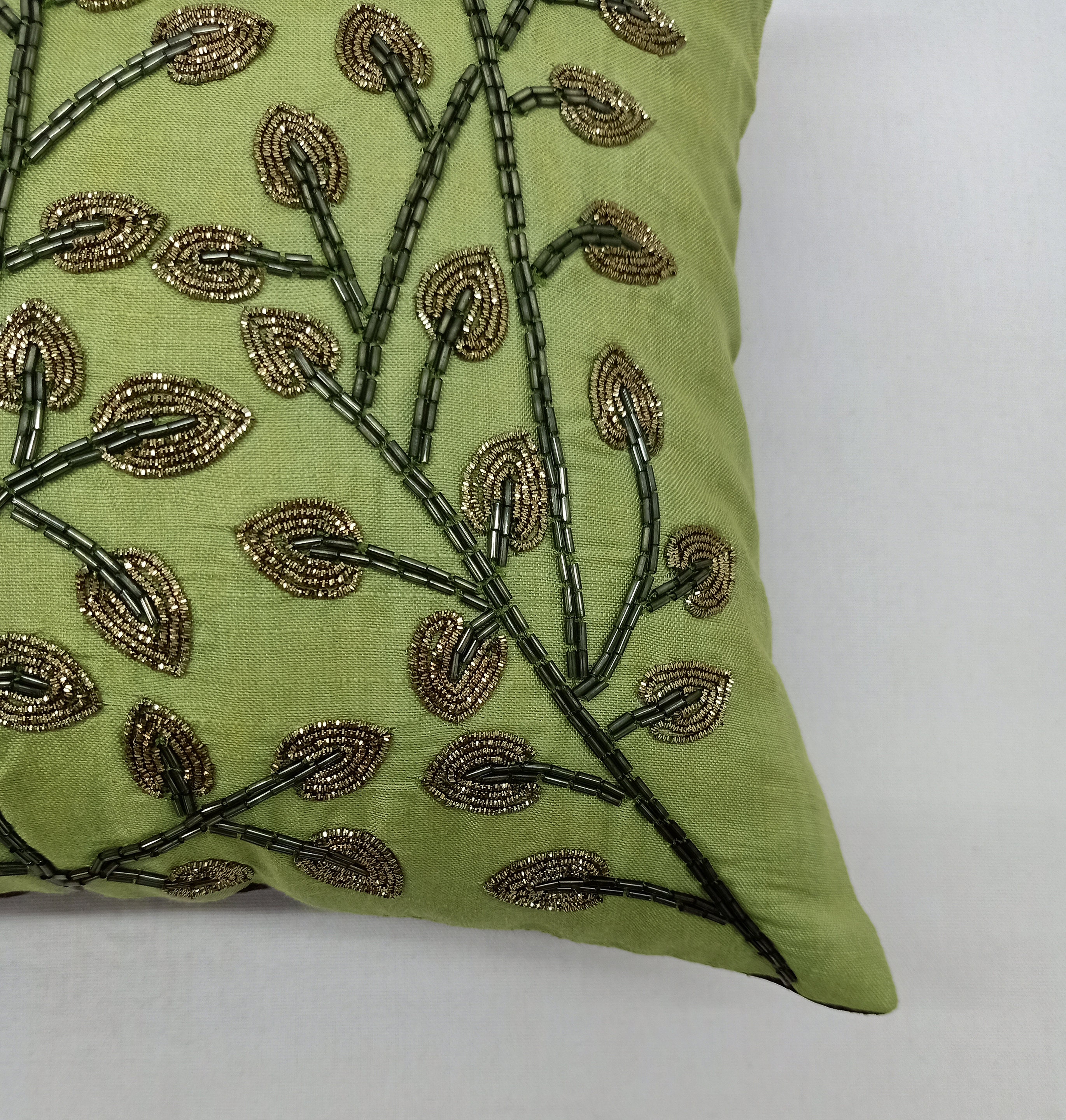 A Set of 2 Handmade Olive Green Pillow Covers Etsy
