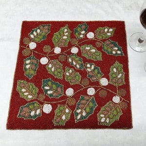 Handmade Square Beaded Placemat