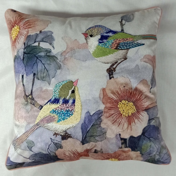 Bird Pillow Cover Etsy
