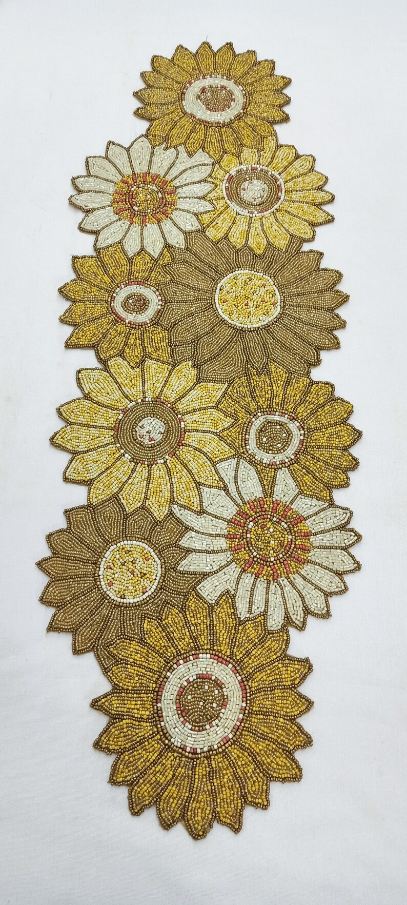 Sunflower Beaded Table Runner Placemats Coasters Etsy