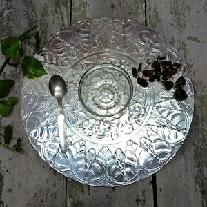 Handmade Engraved Aluminum Placemat: Floral Table Centerpiece