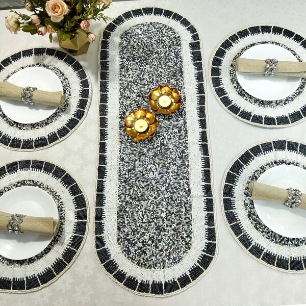 Black White Runner Etsy