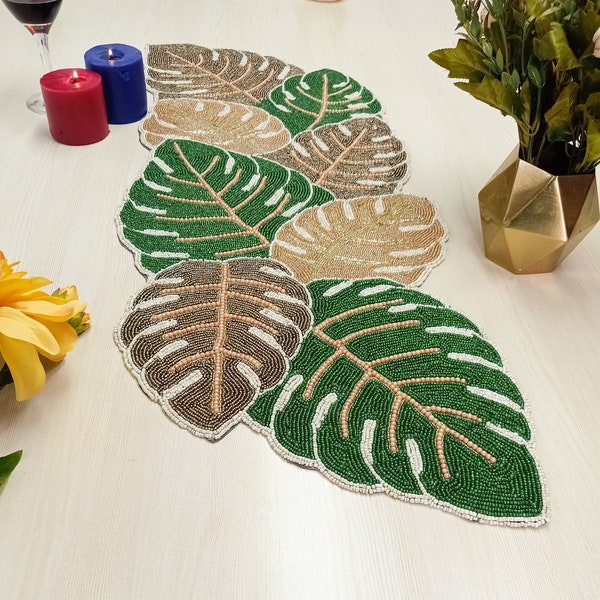Leaf Table Runner Etsy
