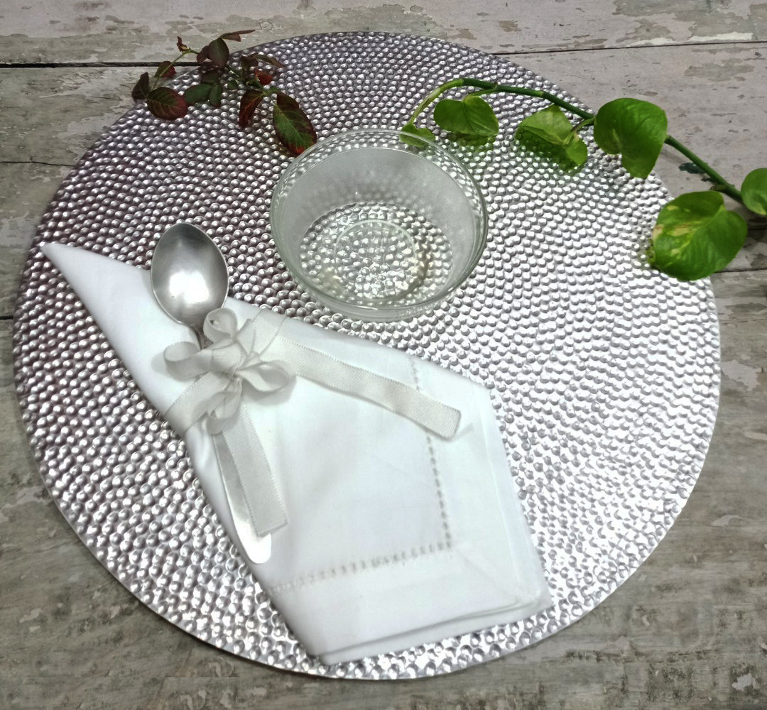 Bjxy 4 Nonslip And Heatresistant Placemats Silver Gray 45x30cm 新発売