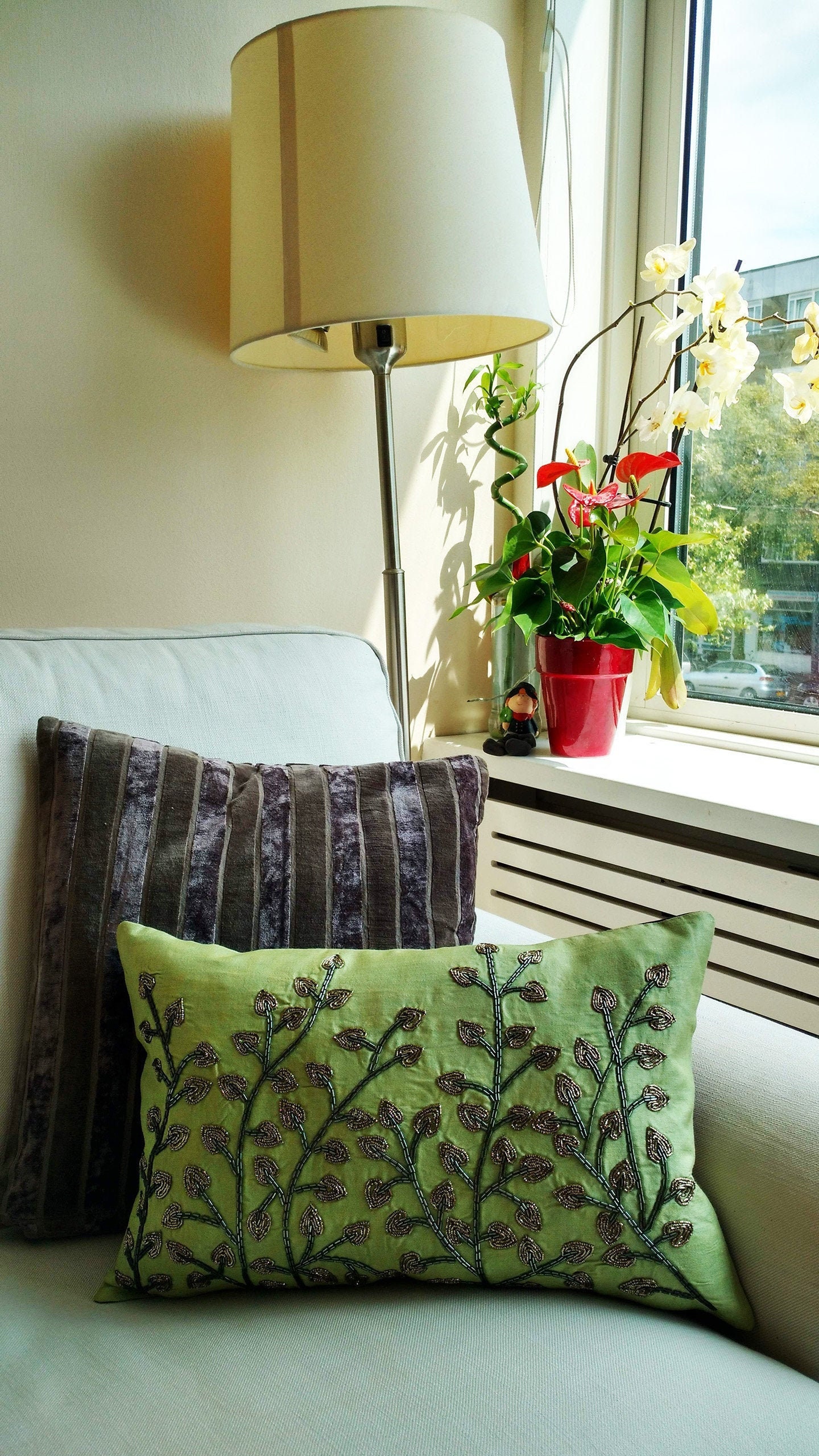 A Set of 2 Handmade Olive Green Pillow Covers Etsy