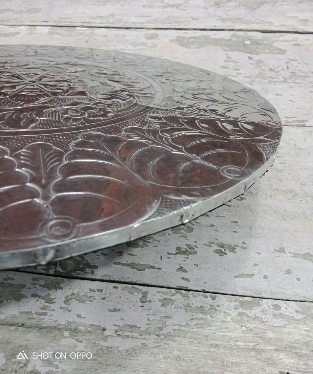 Handmade Engraved silver Metal Placemat Self Design Table Etsy