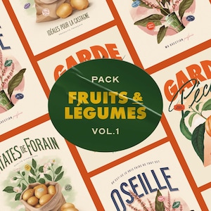 Pacchetto poster di frutta e verdura