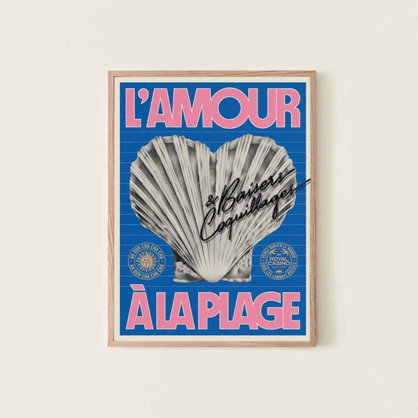 Affiche - L'amour à la plage