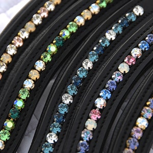 Custom Browband with European made Crystals