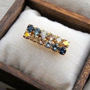 Custom Stock Tie Pin with European made Crystals