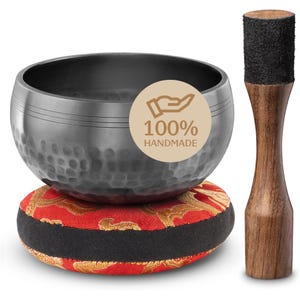 Tibetan Singing Bowl Set – Authentic Hand-Tuned Sound Bowl – Perfect for Meditation Yoga, Relaxation, Sound Healing