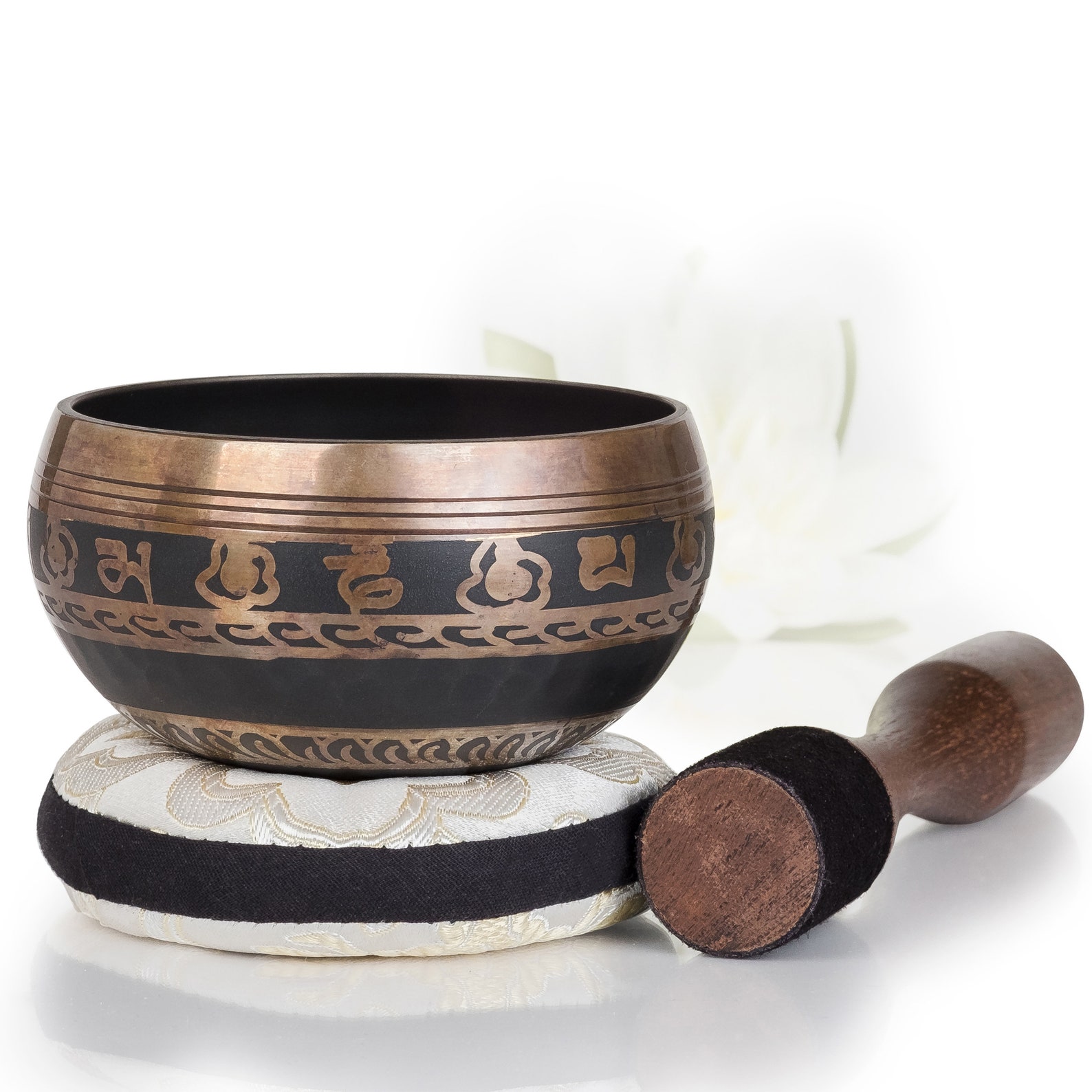 Tibetan Singing Bowl Set Easy to Play Creates Beautiful Etsy