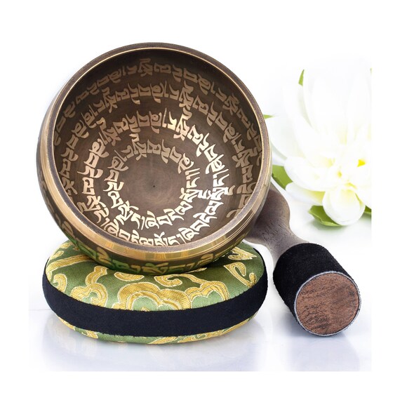 Tibetan Singing Bowl Set Easy to Play Creates Beautiful Etsy