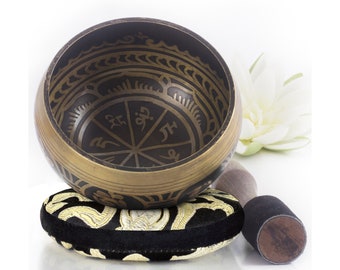 Tibetan Singing Bowl Set Easy to Play Creates Beautiful - Etsy