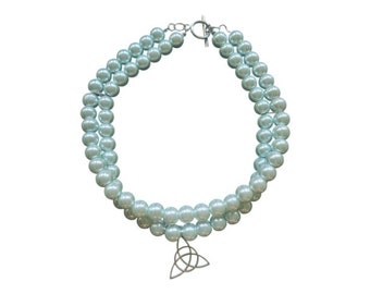 Vona glass pearl choker