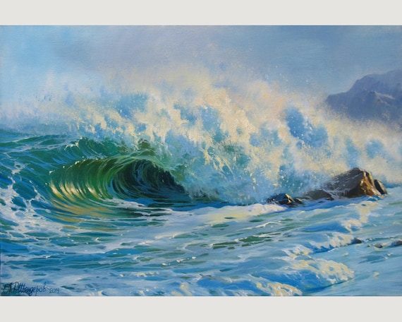 アレクサンダー・シェンデロフによる油絵 大きな絵画 キャンバス