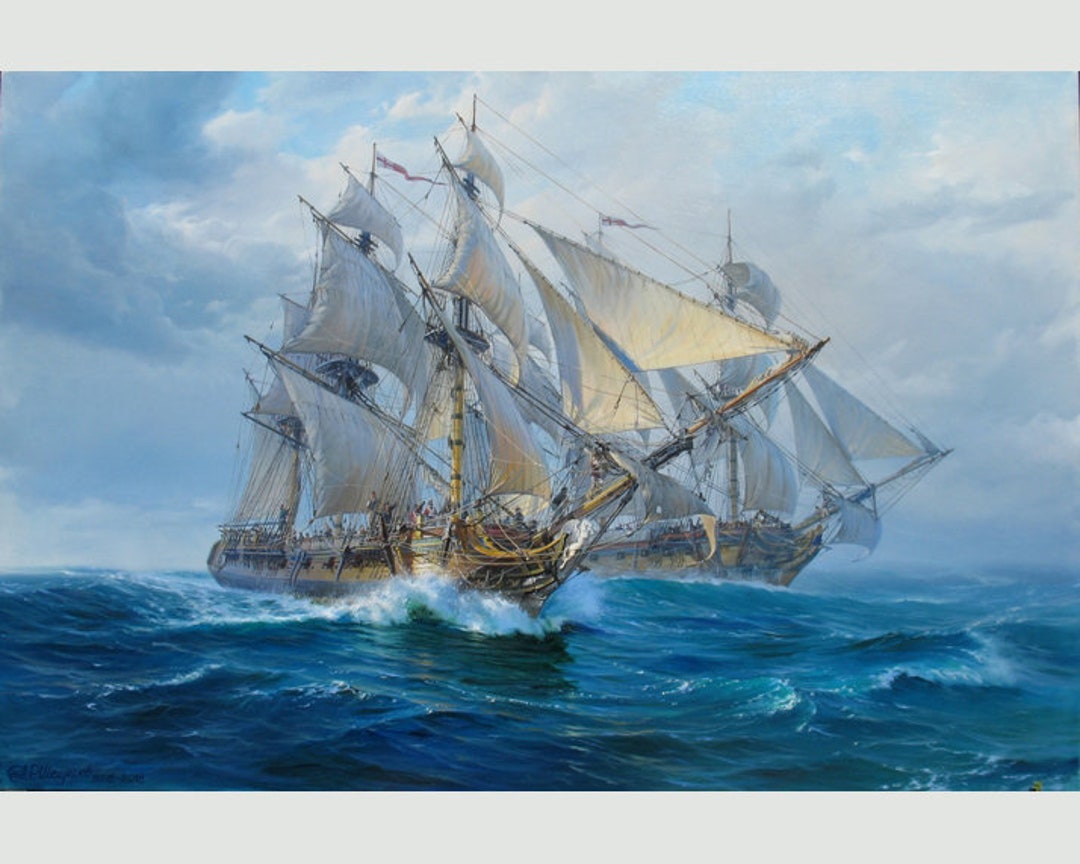 アレクサンダー・シェンデロフによる大型帆船の絵画 海洋アート アレクサンダー・シェンデロフによる大型帆船の絵画 海洋アート