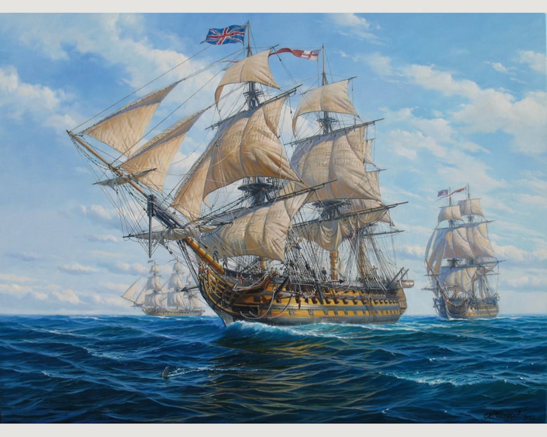 HMS ビクトリー 絵画 油絵 キャンバス アレクサンダー HMS ビクトリー 絵画 油絵 キャンバス アレクサンダー