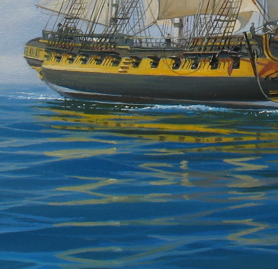 アレクサンダー・シェンデロフによる船の絵画 海の絵画 帆船の