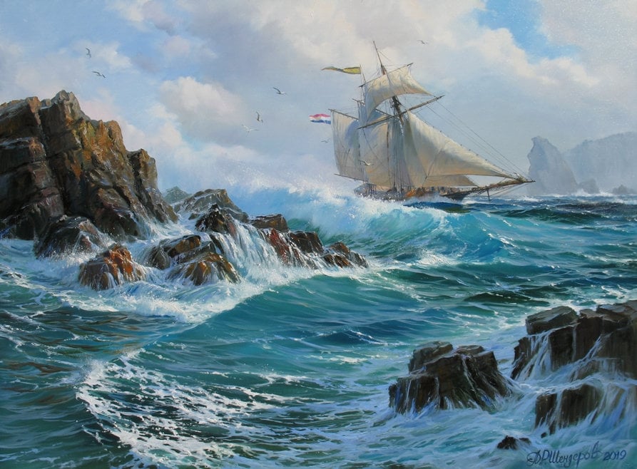 Ocean sale oil painting