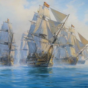 Original Sailboat Oil Painting: Seascape, Marine Art by Alexander Shenderov
