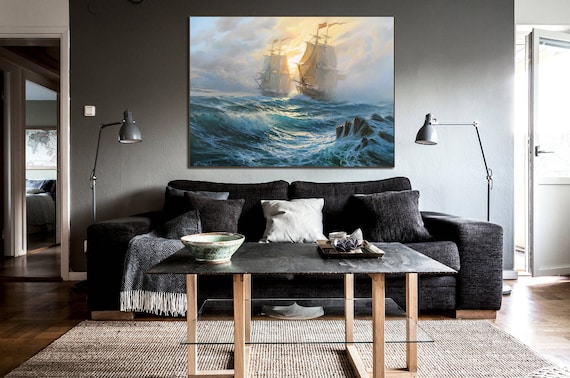 青い海と空のアートプレート 海、あるいは、空 – JIU_GALLERY