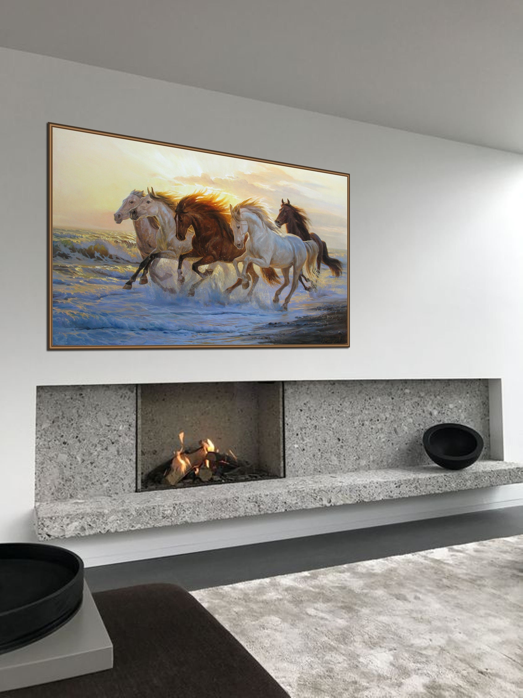 ★極美品初版 カスタカ　アレハンドロ・ホドロフスキー作ダス・パストラス画 アレクサンダー・シェンデロフ作「走る馬」のオリジナル油絵