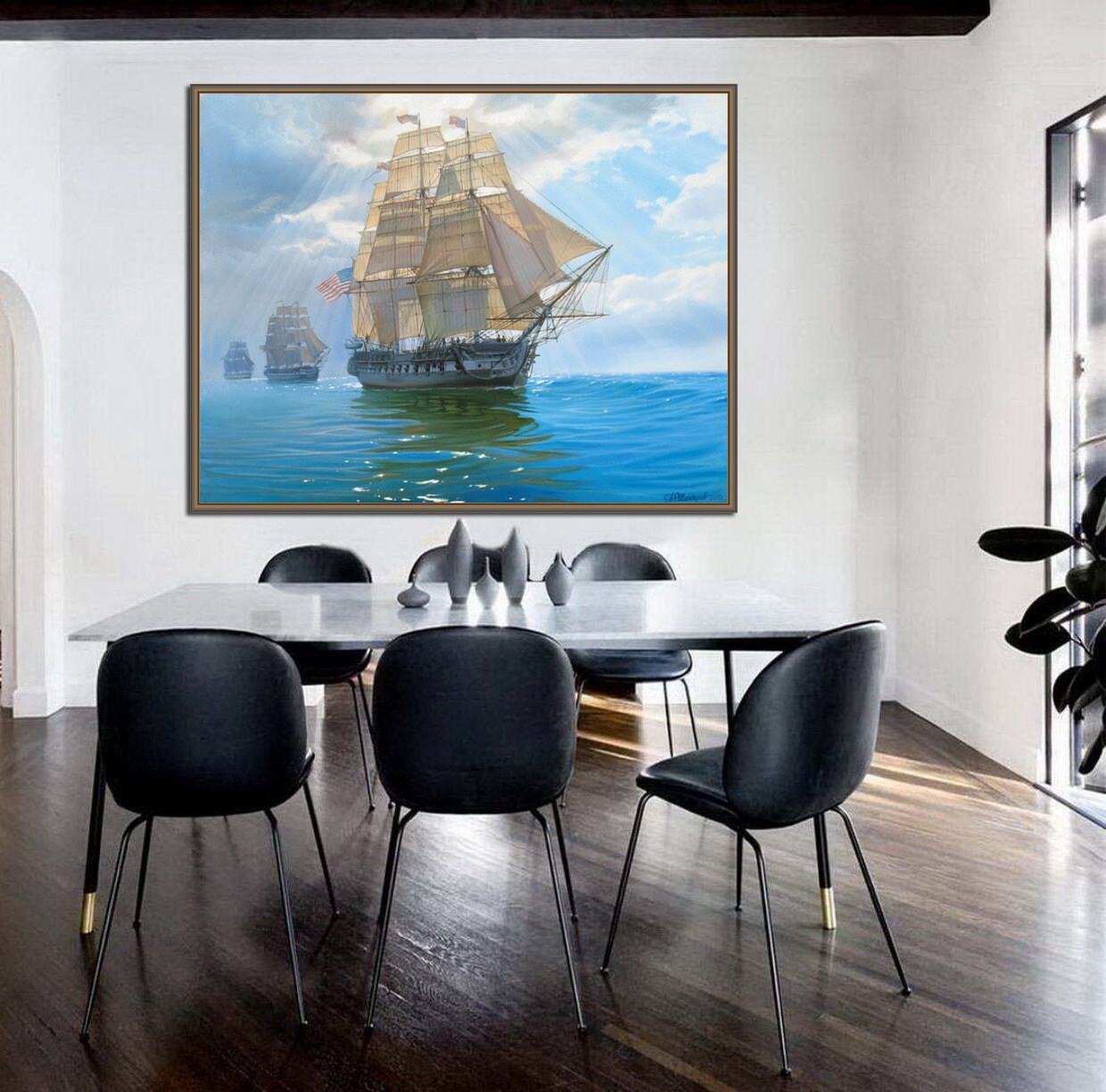 海外アーティスト 油絵 The Cosmic Hokusai 2023 145.5×112cm F80 acrylic on canvas