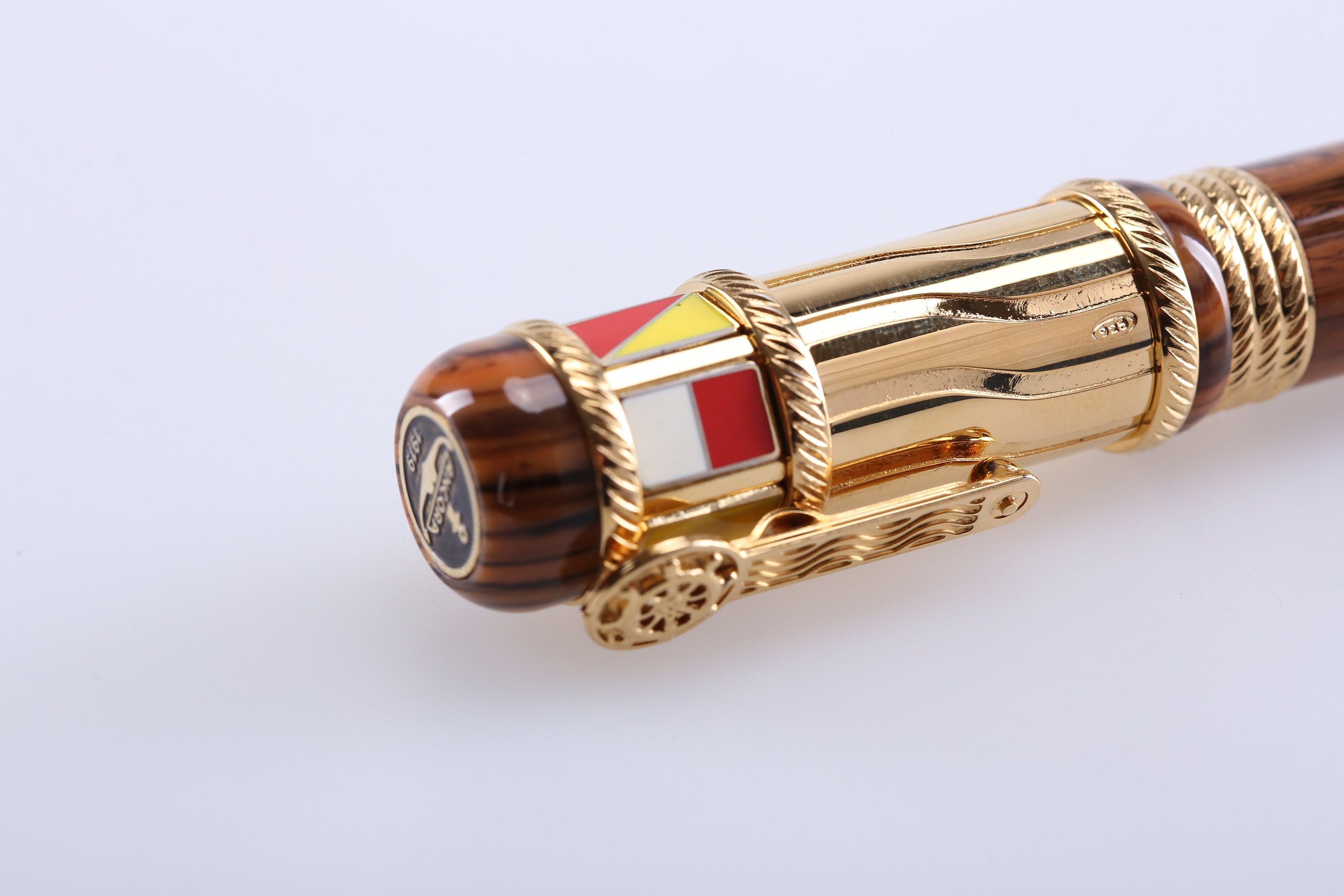 Wood Fountain Pen Vintage Engraved Pen Executive Pens Ancora Etsy