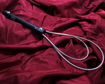 Paddle BDSM stainless steel cable and leather