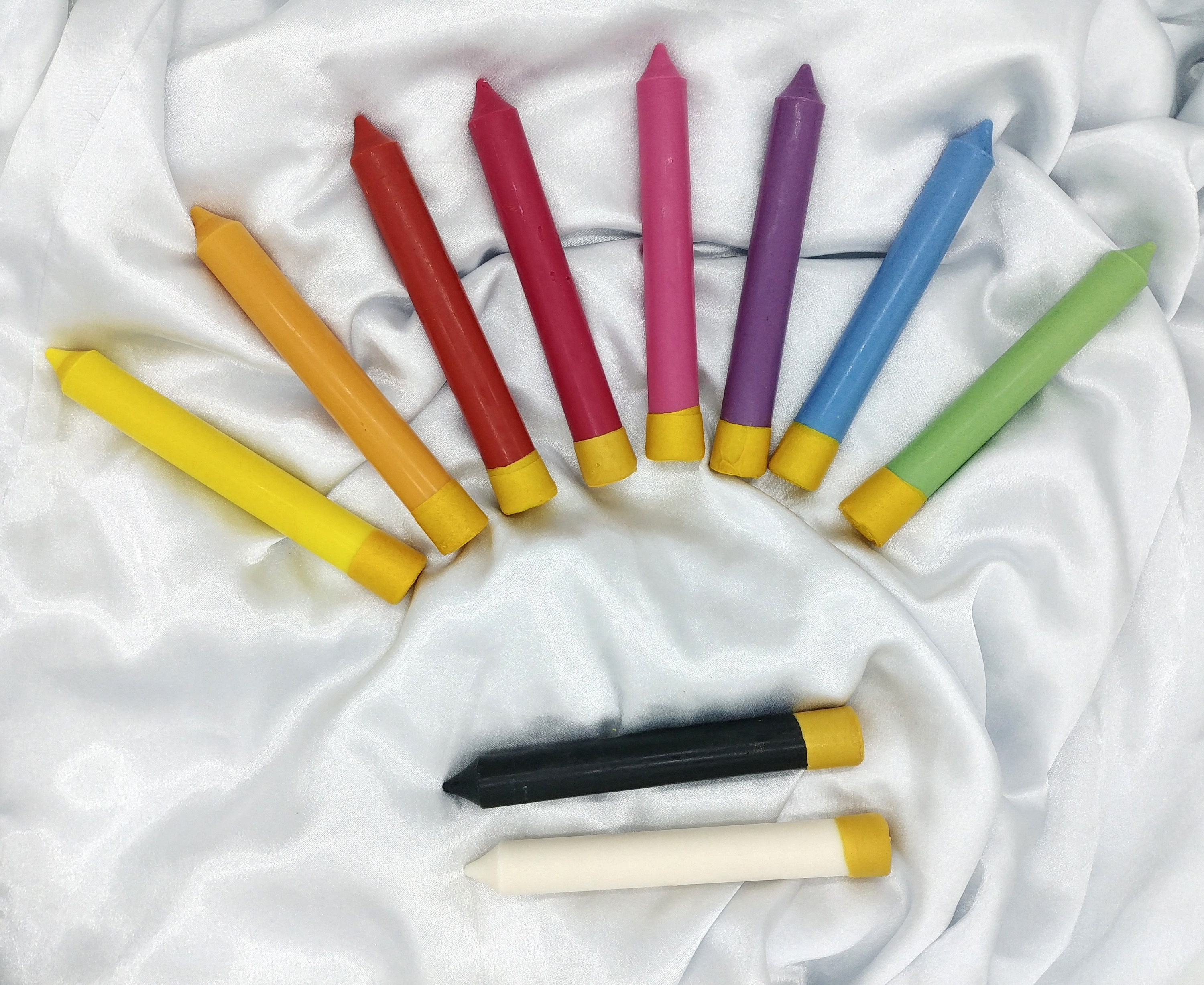 Lot Arc-En-Ciel Complet de 10 Bougies 100% Naturelles Basse Température