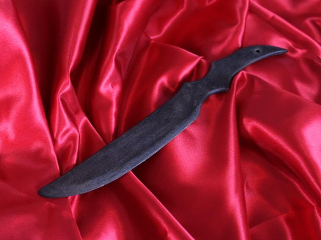 Play Dagger Black BDSM Wood Dagger, for Safe Knife Play - Etsy
