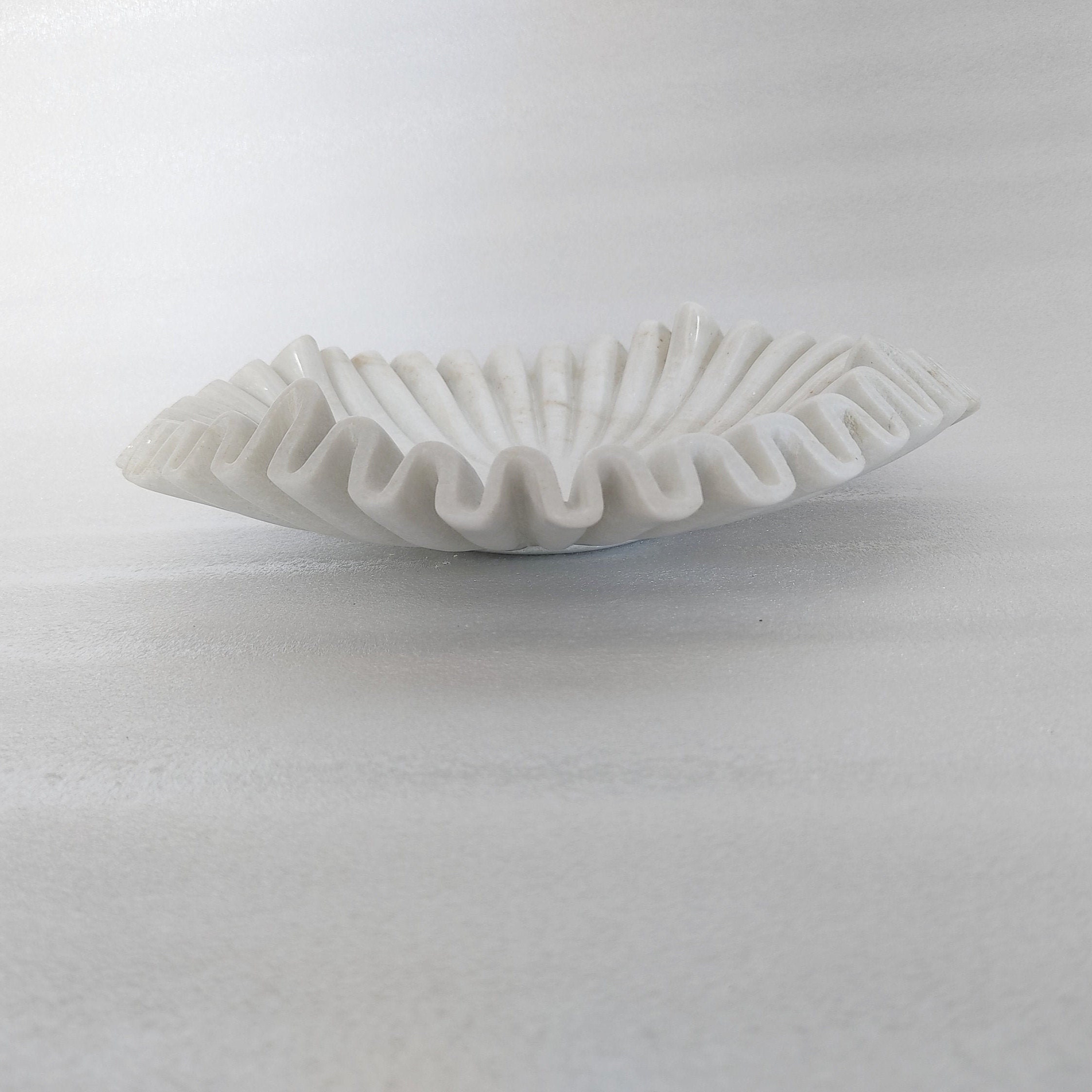12 Inch Marble Flute Bowl Decorative Marble Bowl Decorative Etsy UK