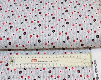 Cotton Jersey -  Knit Fabric white - fabric for kids white - flower